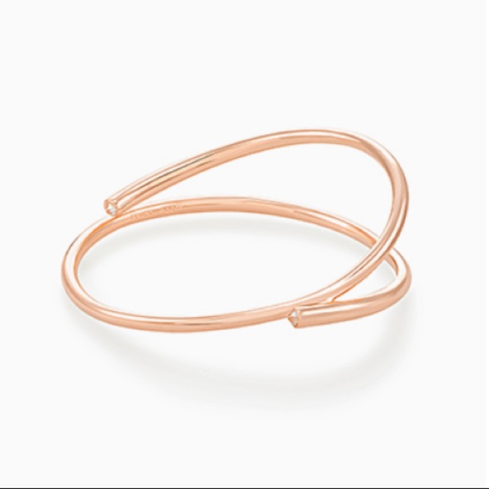 Kendra Scott Myles Bangle Bracelet In Rose Gold